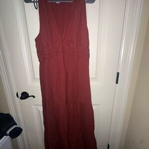 Old Navy Rust Maxi Dress